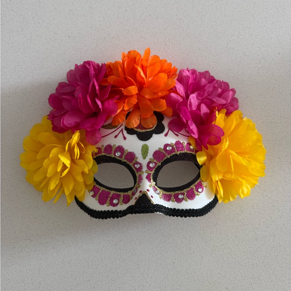 Floral Day of the Dead Mask - mascara para el dia de los muertos - para adulto/a